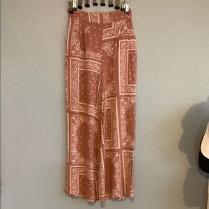Boho Paisley Wide-Leg Pants